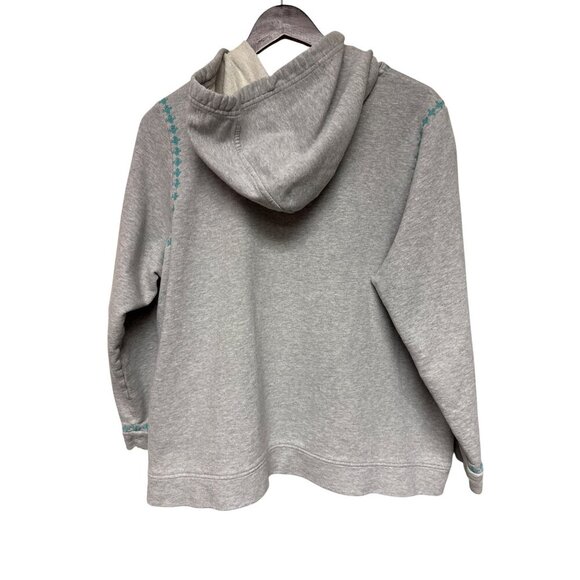 Lucky Lotus Brand Women's Sweatshirt Hoodie Embroidered Aztec Southwestern 2X - Picture 4 of 9